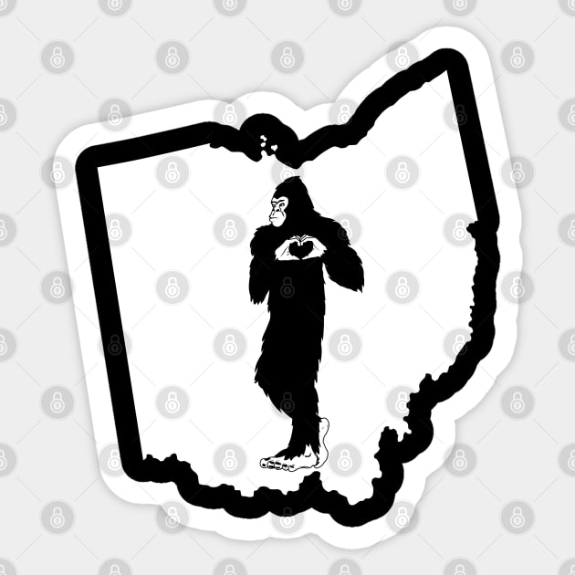 Ohio BIgfoot Sticker by Tesszero